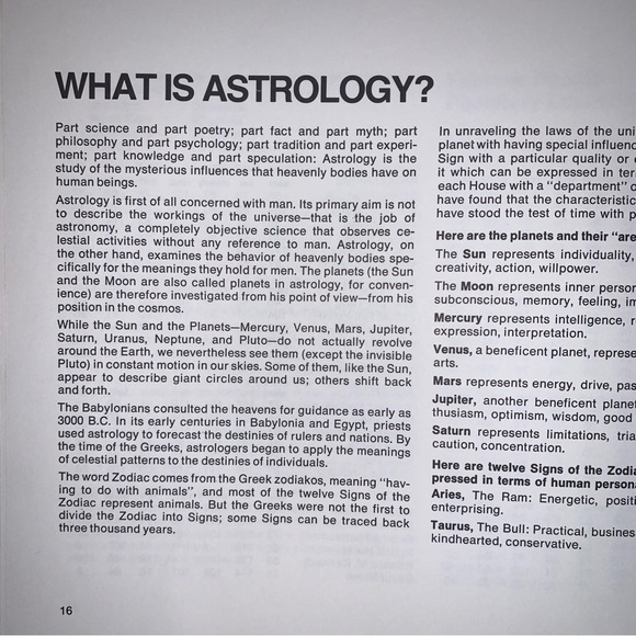 *ULTRA RARE* Vintage Aquarius Horoscope Kitsch Home Computer Astrology Kit 1970s - Picture 4 of 10